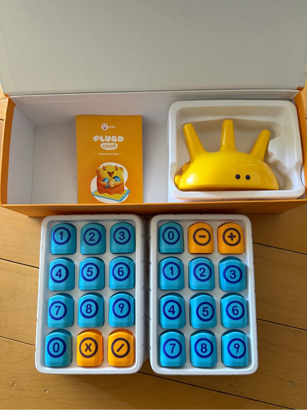 Count Kids Math Game - Yellow and Blue